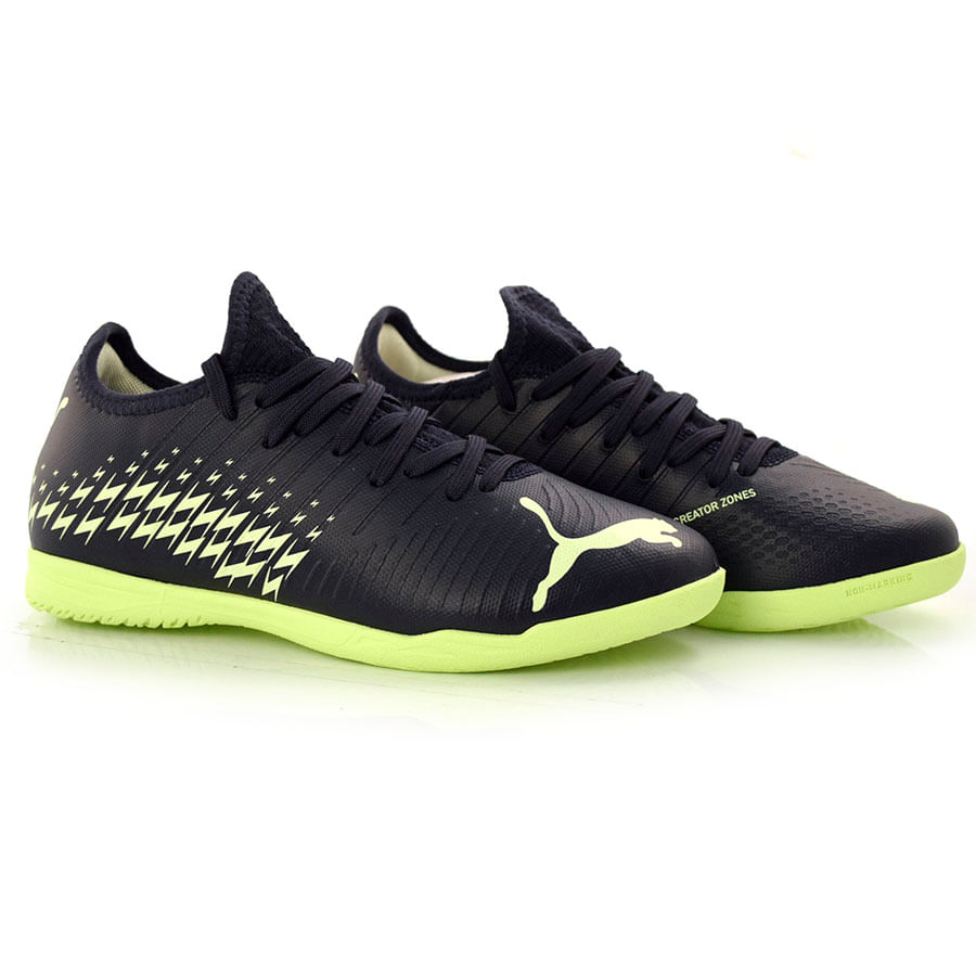 シャルムボー4点 Chuteira Indoor Masculina Puma Future Z 4.4 Azul 10711701