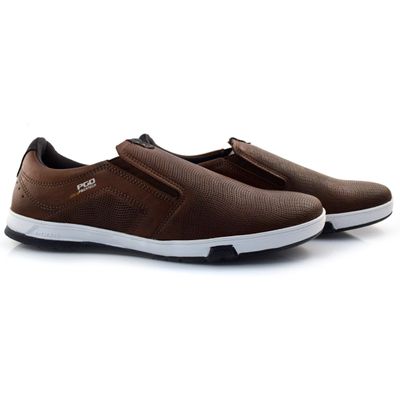 Slip On Masculino Pegada Marrom 170422