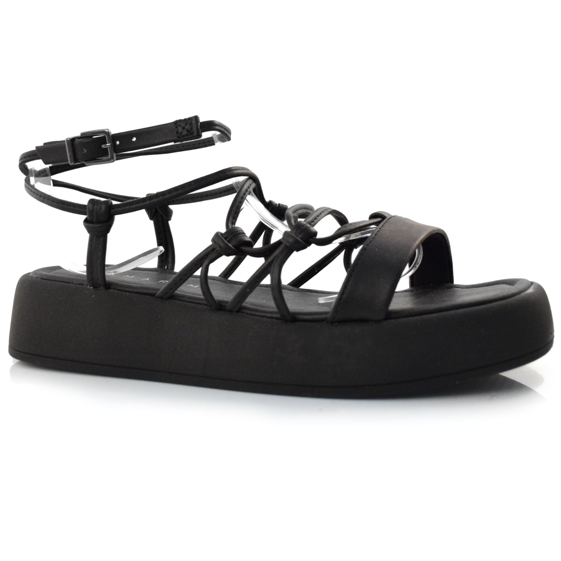 Ramarim Rasteira Verao 2020 Sandália Flat Feminina Ramarim Preto