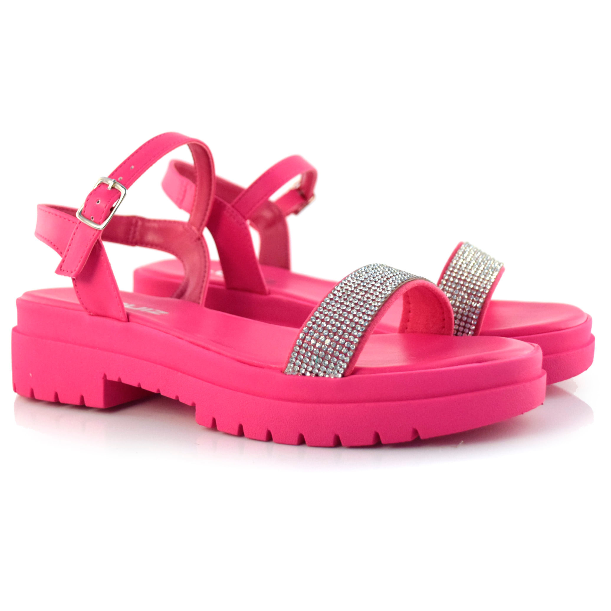 Sandália Tratorada Feminina Quiz Rosa 63-1868-13