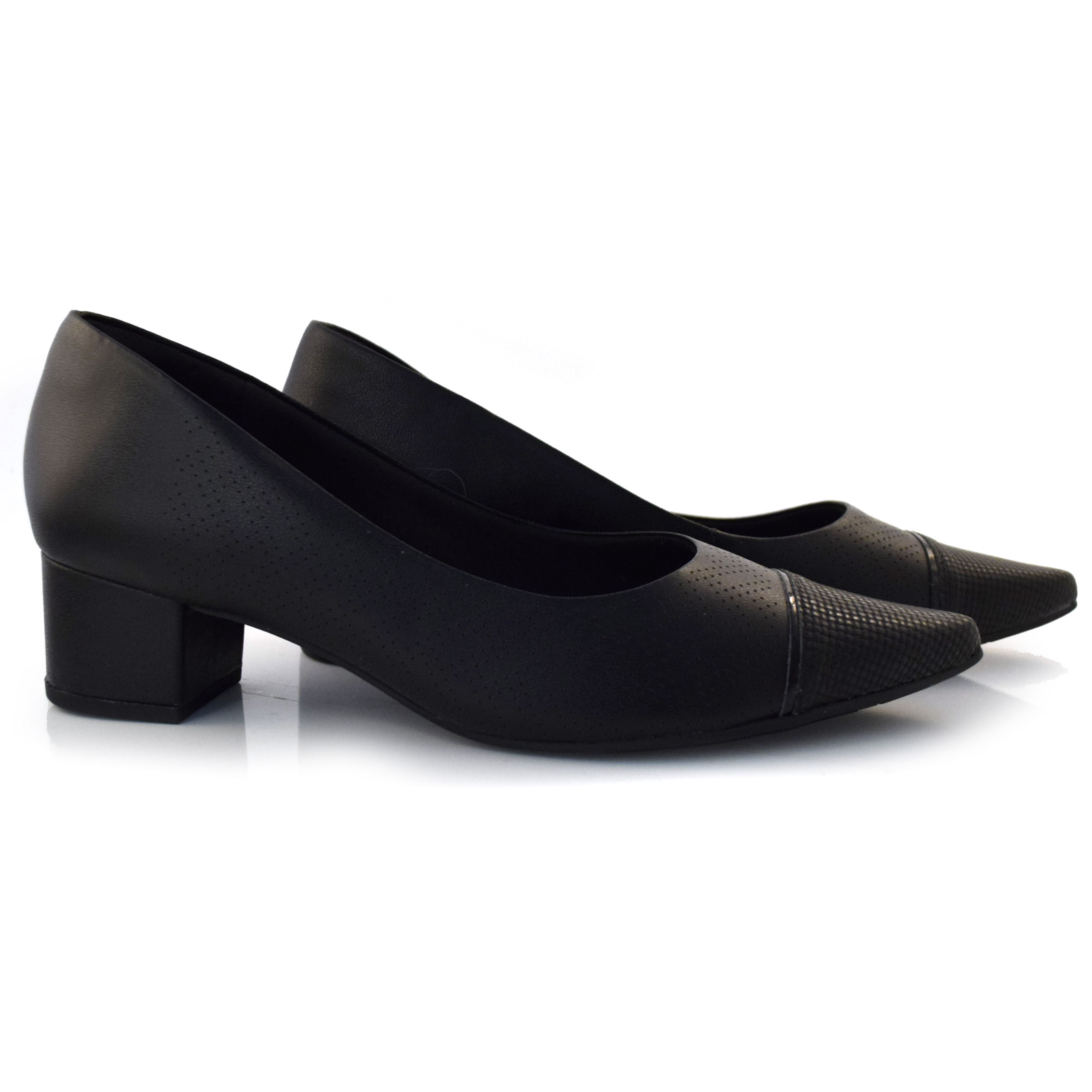 Scarpin de Salto Bloco Beira Rio Preto 4777.475.9569