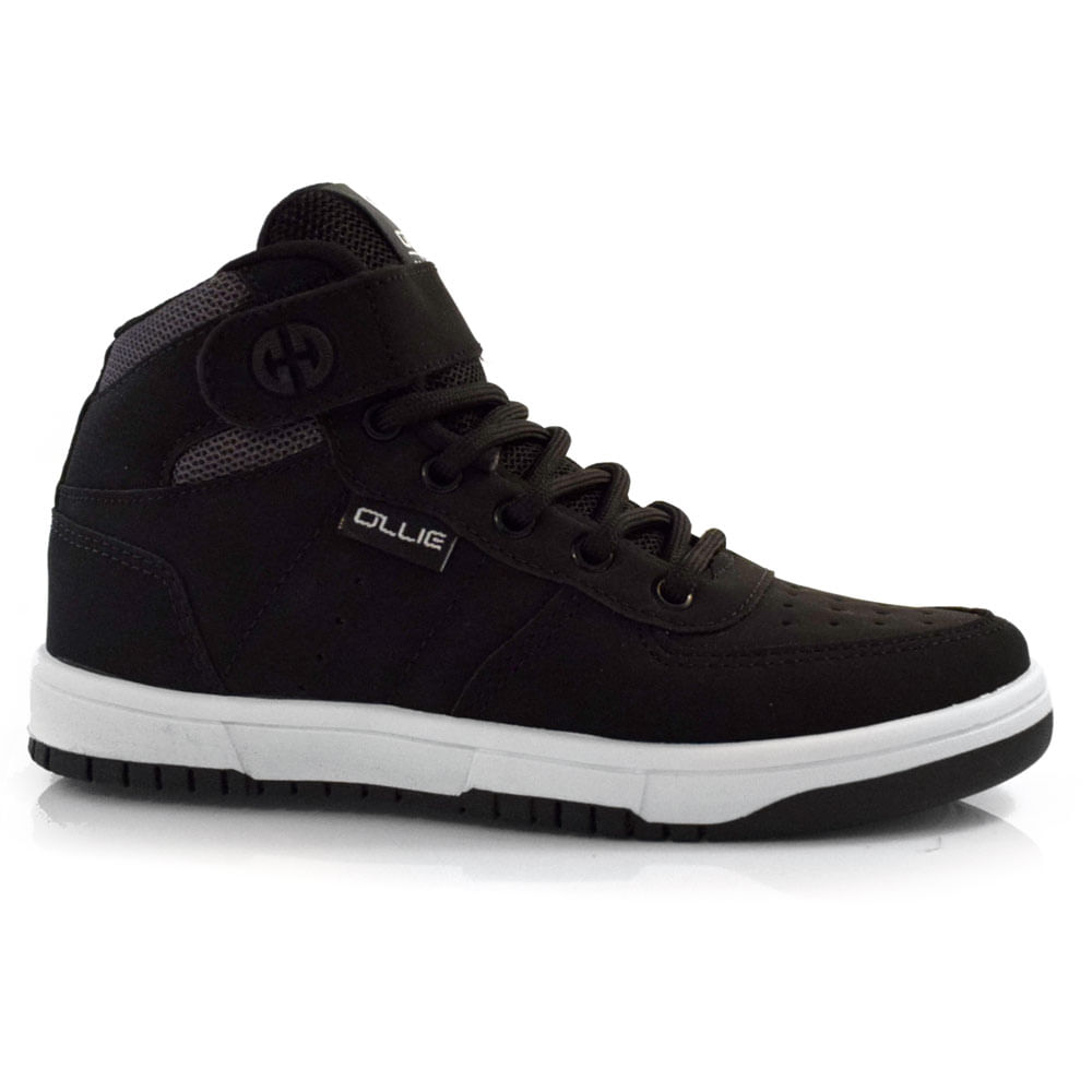 Tênis de Cano Alto Infantil Ollie Alpha Preto ALPHA INF
