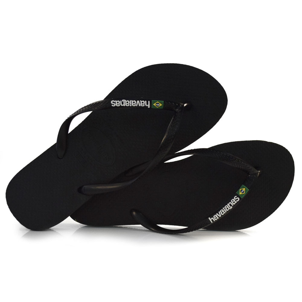 Chinelo Havaianas Feminino Slim Brasil Preto 4140713