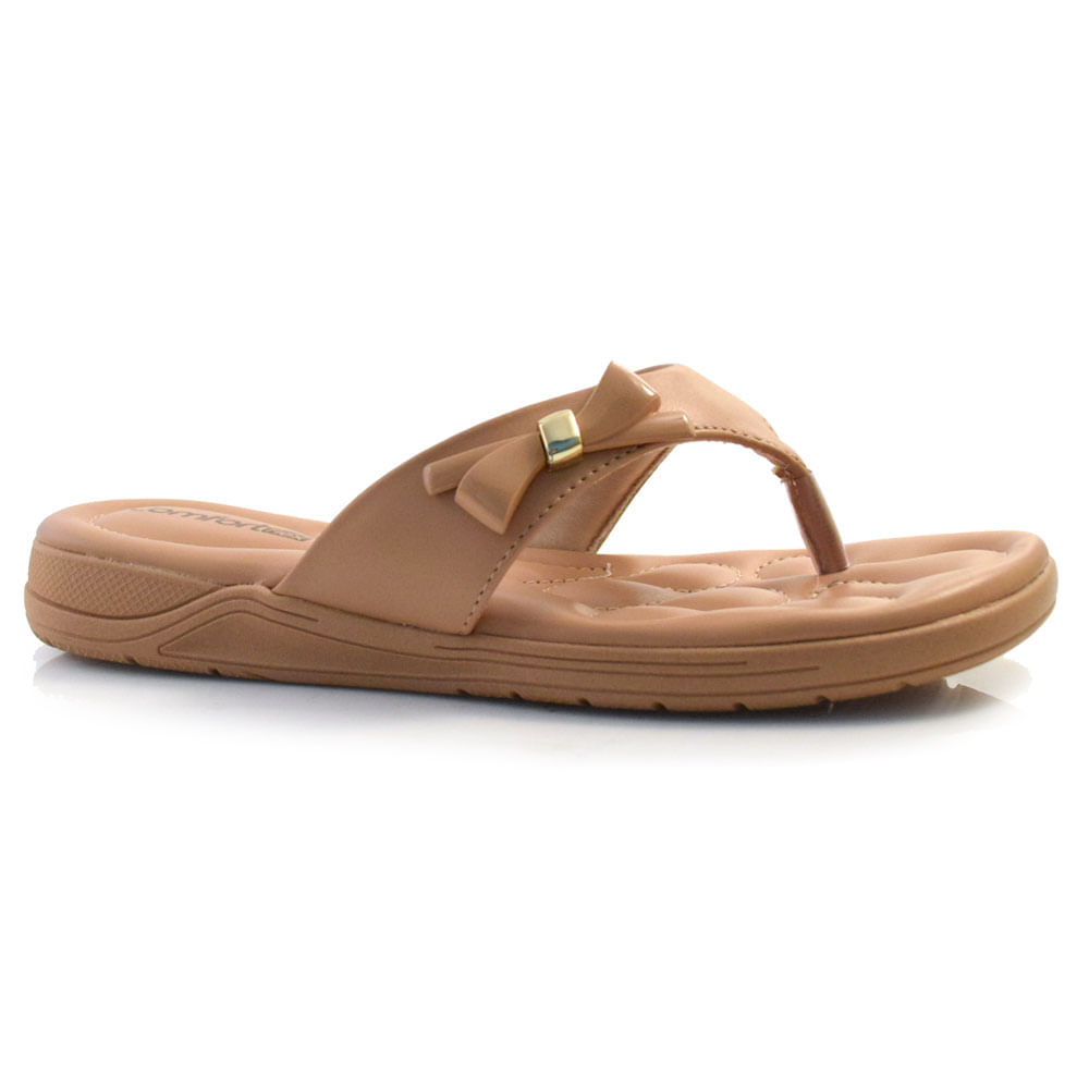 Calcados Comfortflex SandÃ¡lia Rasteira Conforto Feminina