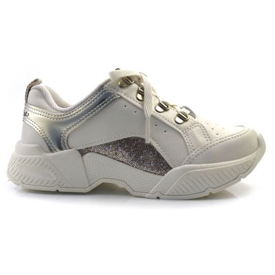 Tênis Infantil Pink Cats do 28 ao 33 Off White V4762