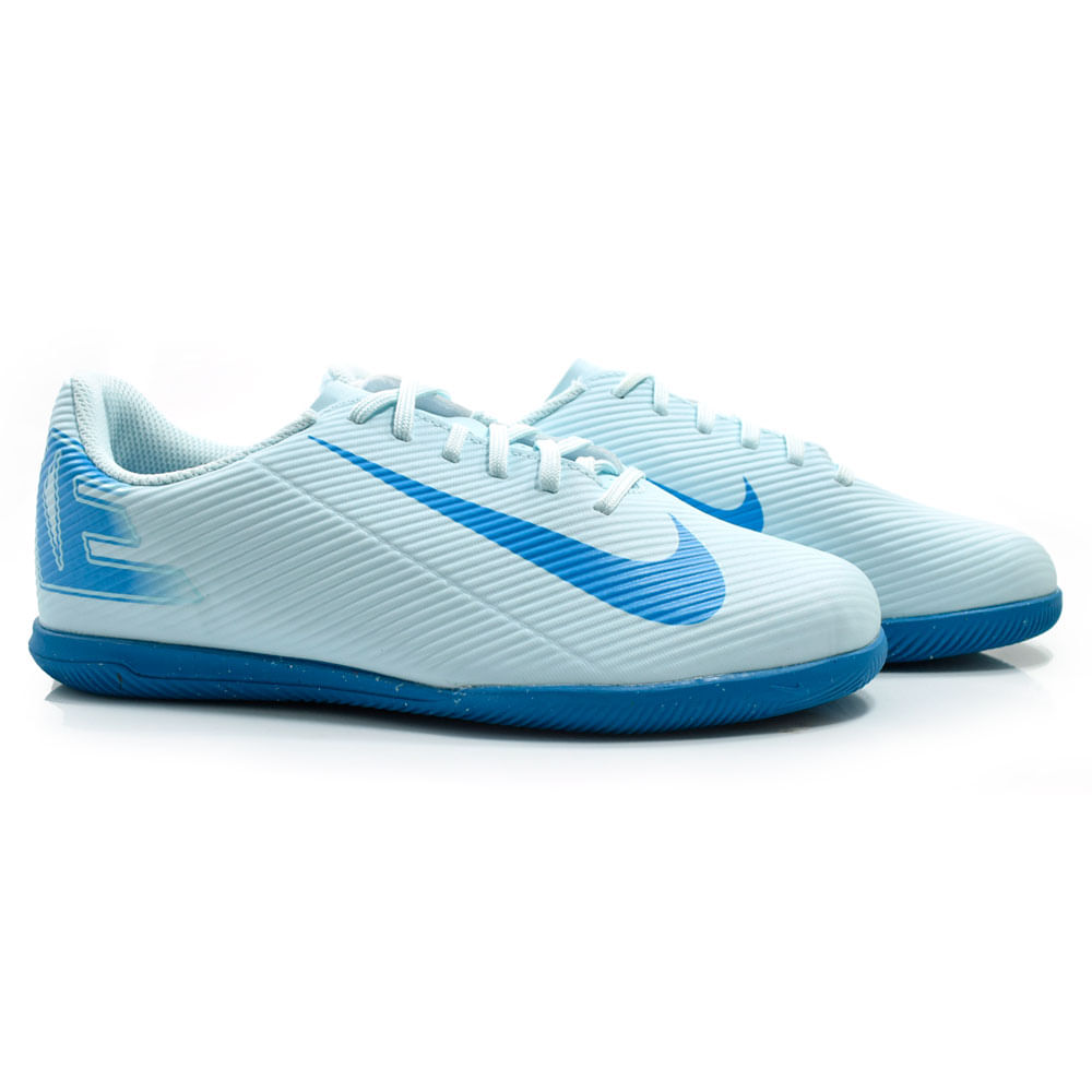 Chuteira de Futsal Infantil Nike Vapor do 31 ao 36 Azul FQ8289-400 JR