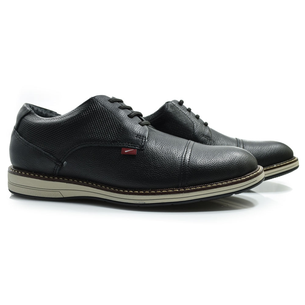 Sapato Social de Couro Ferracini Kingston Preto 6151