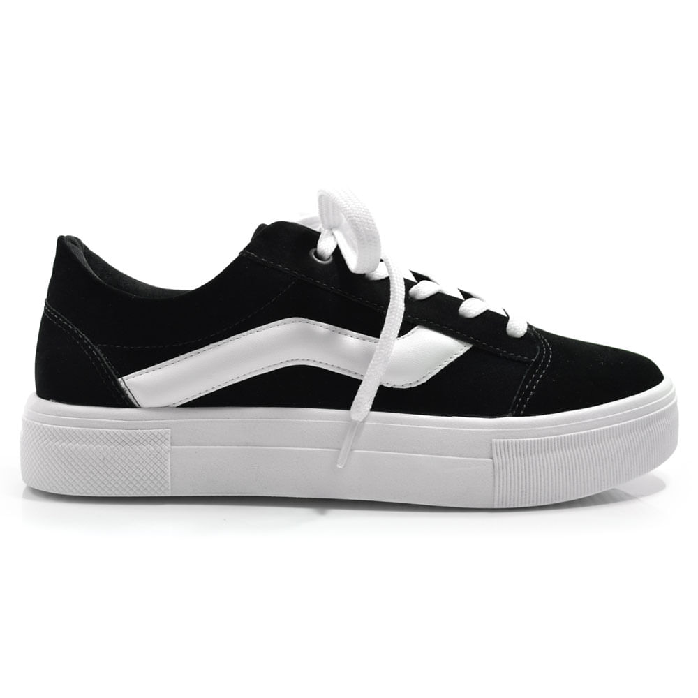 Tênis Casual Feminino Quiz Preto 61-1832-78 - Main Image