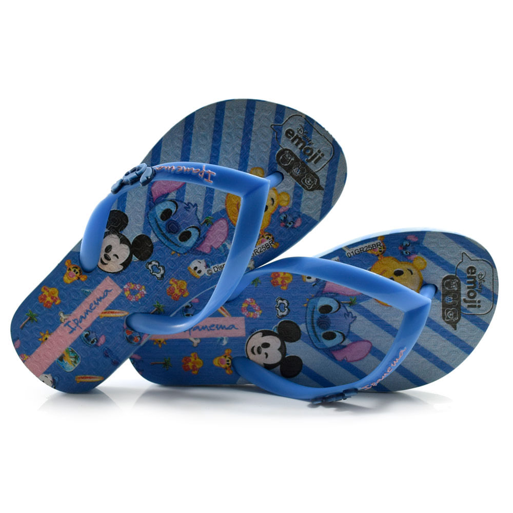 Chinelo Infantil Ipanema Stitch Disney do 23 ao 34 Azul 27319
