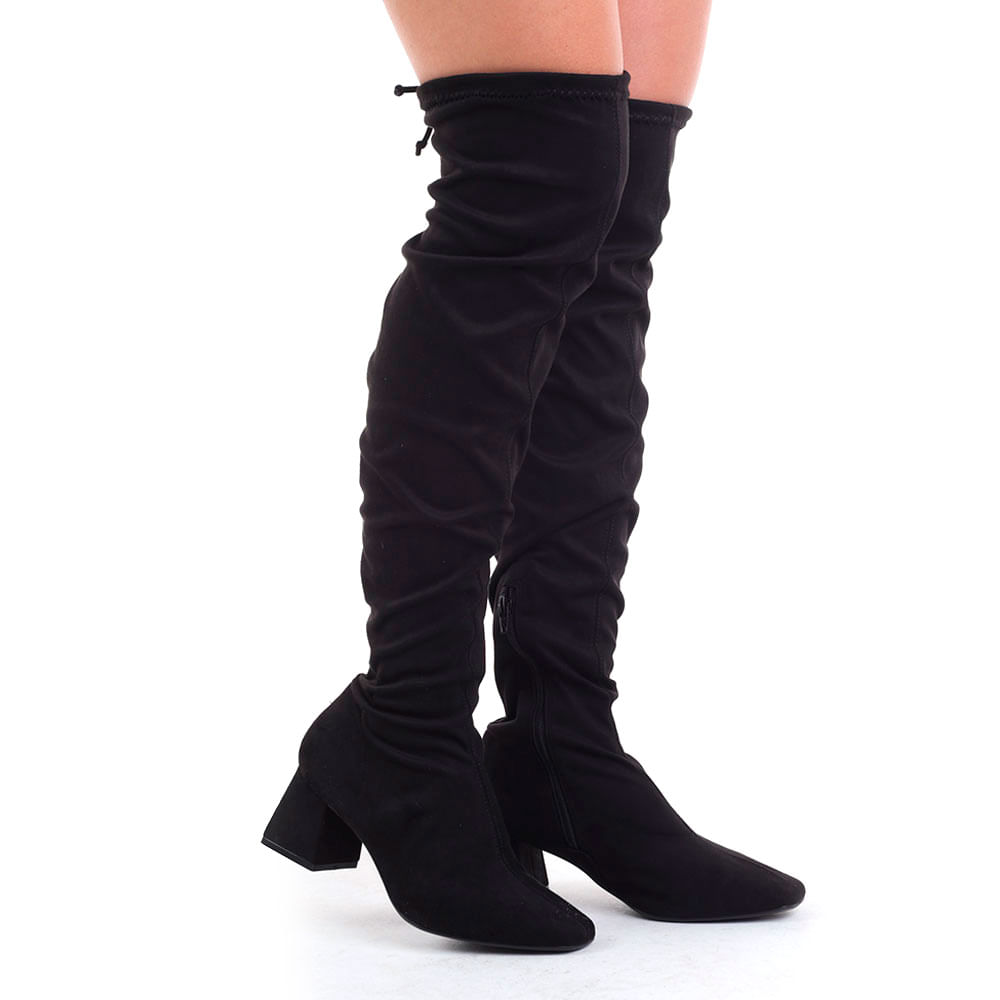 Tomokoliver Bota Over Knee Feminina Cazzualen Preto T4414-230