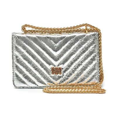 Shoulder Bag Feminina Via Marte Prata B2-616-01