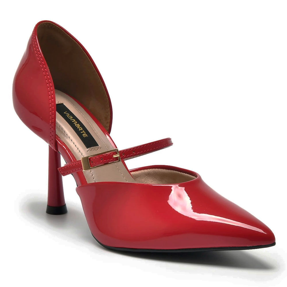 Scarpin Feminino Via Marte Vermelho 037-011-02