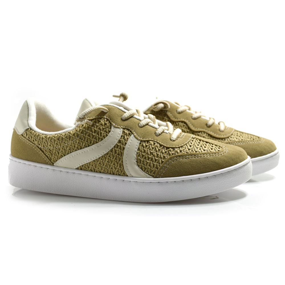 Vizzano Bege Tenis Feminino Vizzano Casual Tênis Casual Feminino