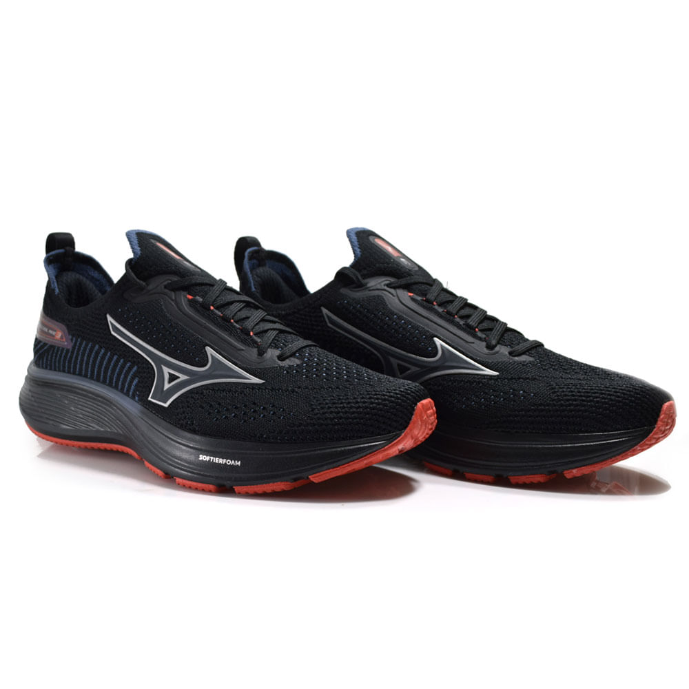 Tênis Infantil Mizuno Cool Ride 3 JR Preto 101084084